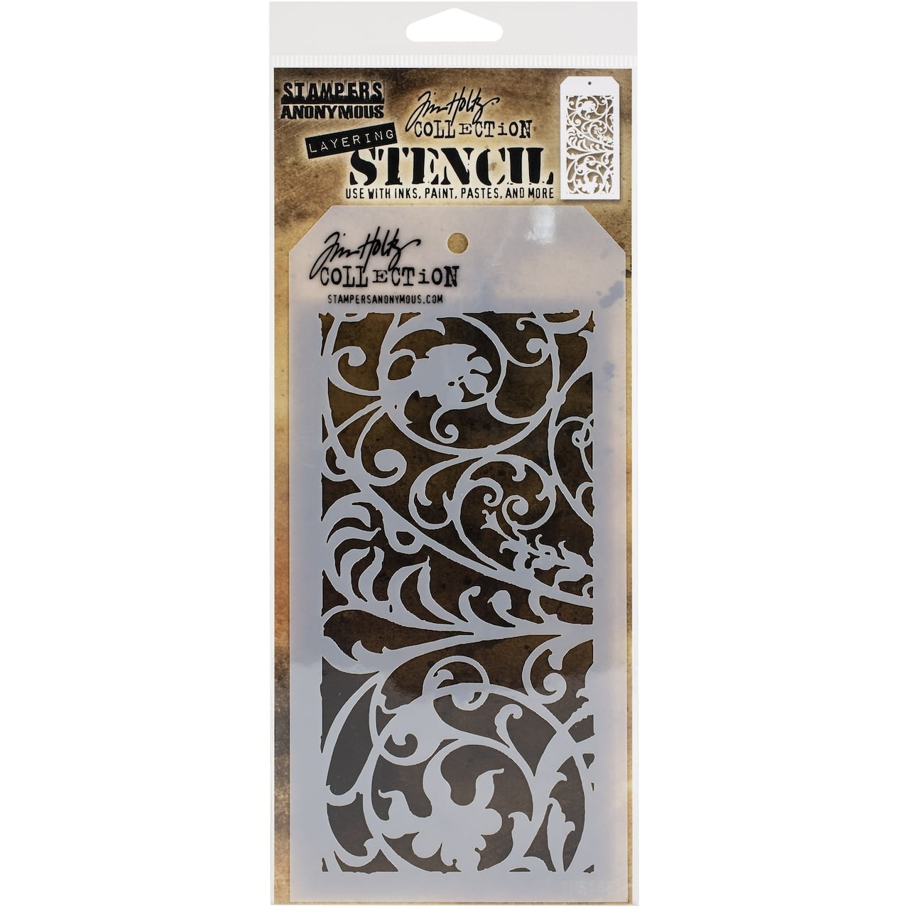 Stampers Anonymous Tim Holtz&#xAE; Ironwork Layered Stencil, 4&#x22; x 8.5&#x22;